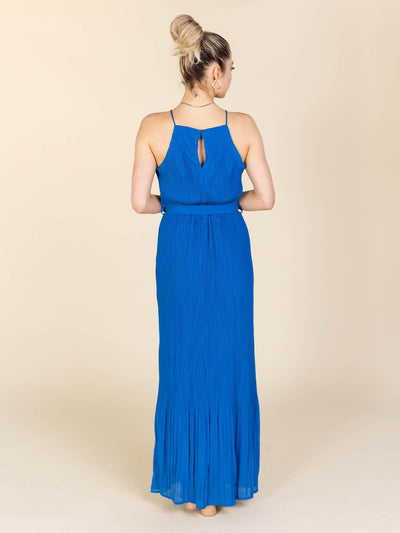 bright color long dress