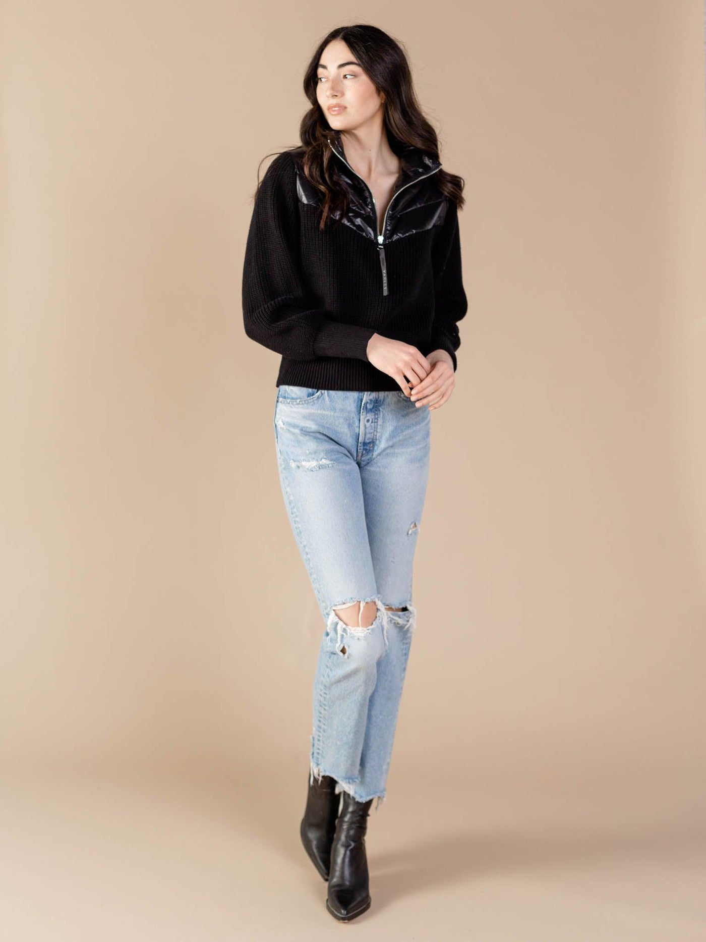 half zip sweater