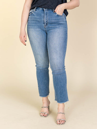medium wash denim
