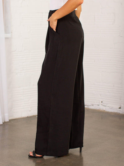 wide leg black pant
