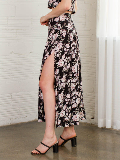 side slit maxi skirt