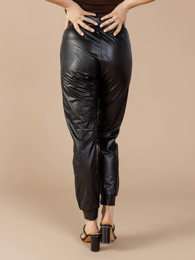leather jogger