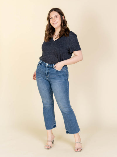 high rise ankle pants
