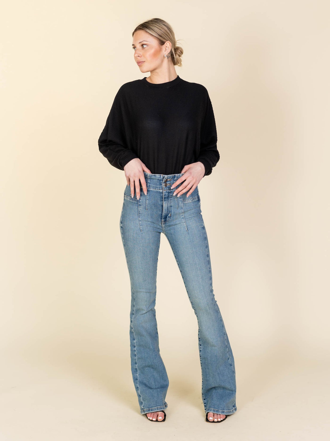 flare denim