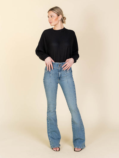 flare denim