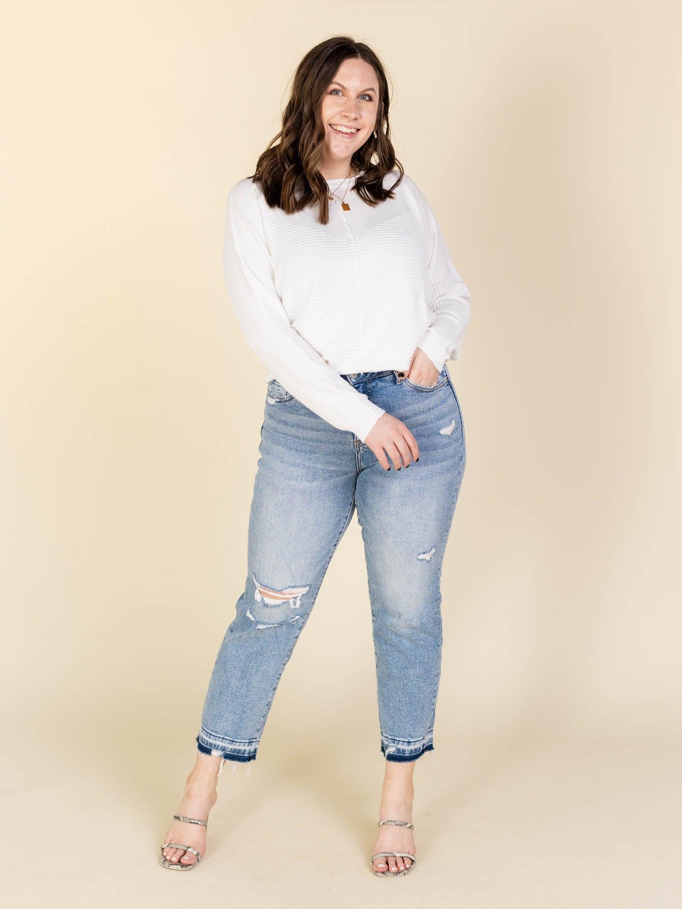cropped denim