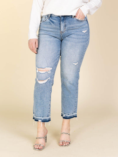 release hem denim