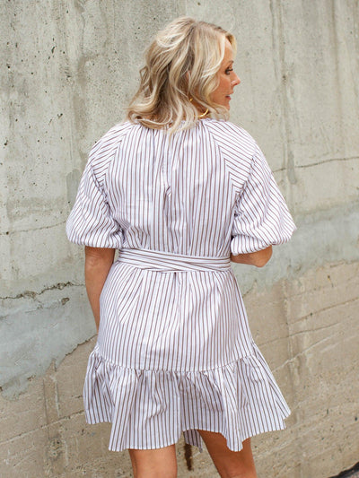 ruffle mem mink pink dress