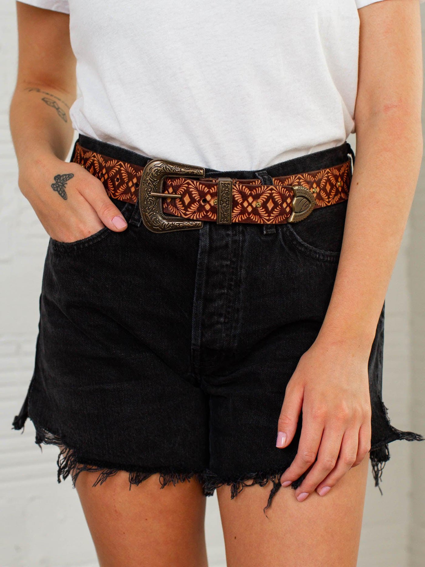 embossed belt