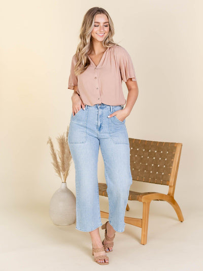 flutter sleeve top