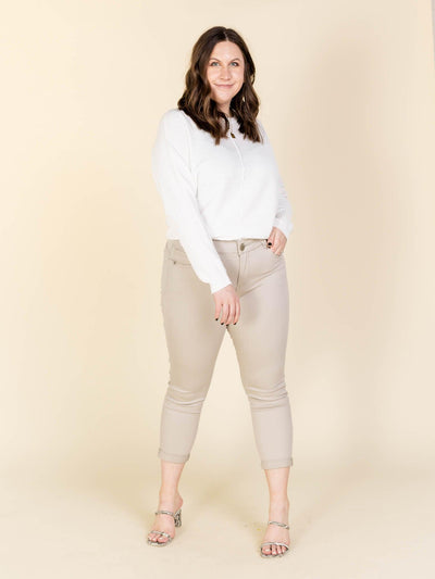 slim neutral ankle denim