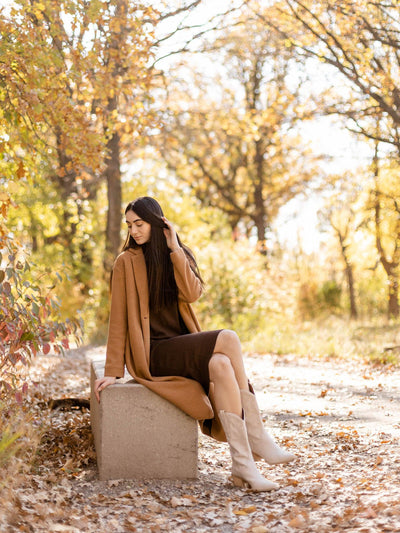 long, layered jacket