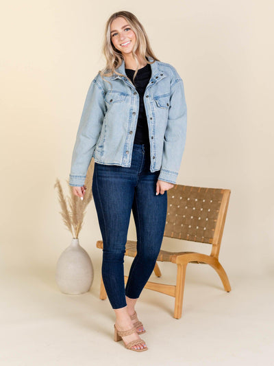 oversized denim jacket