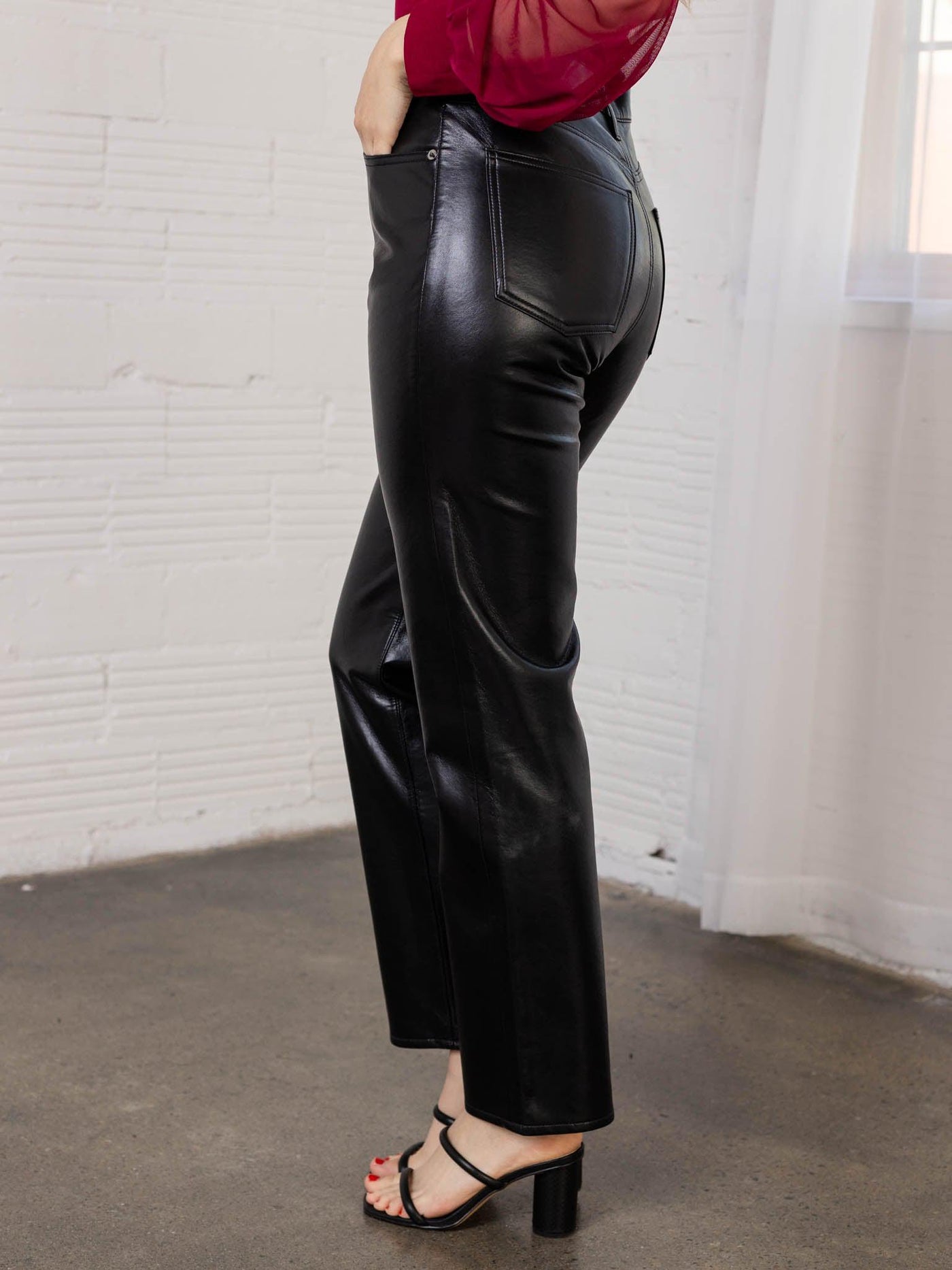 AGOLDE Detox Recycled Leather 90s Pinch Waist