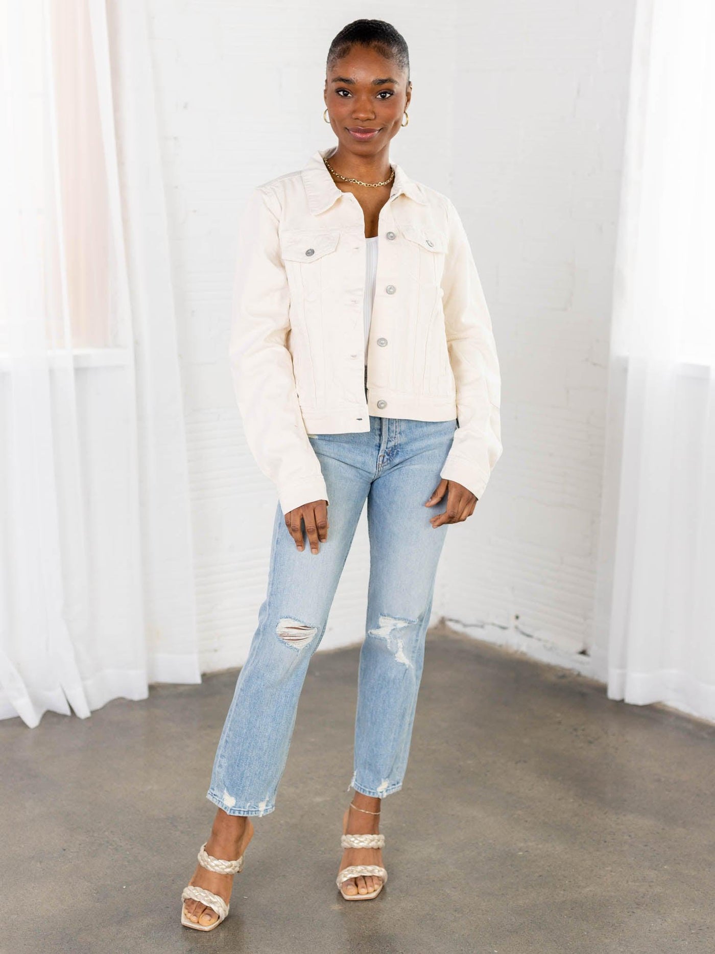 free people button up cream rumors jacket