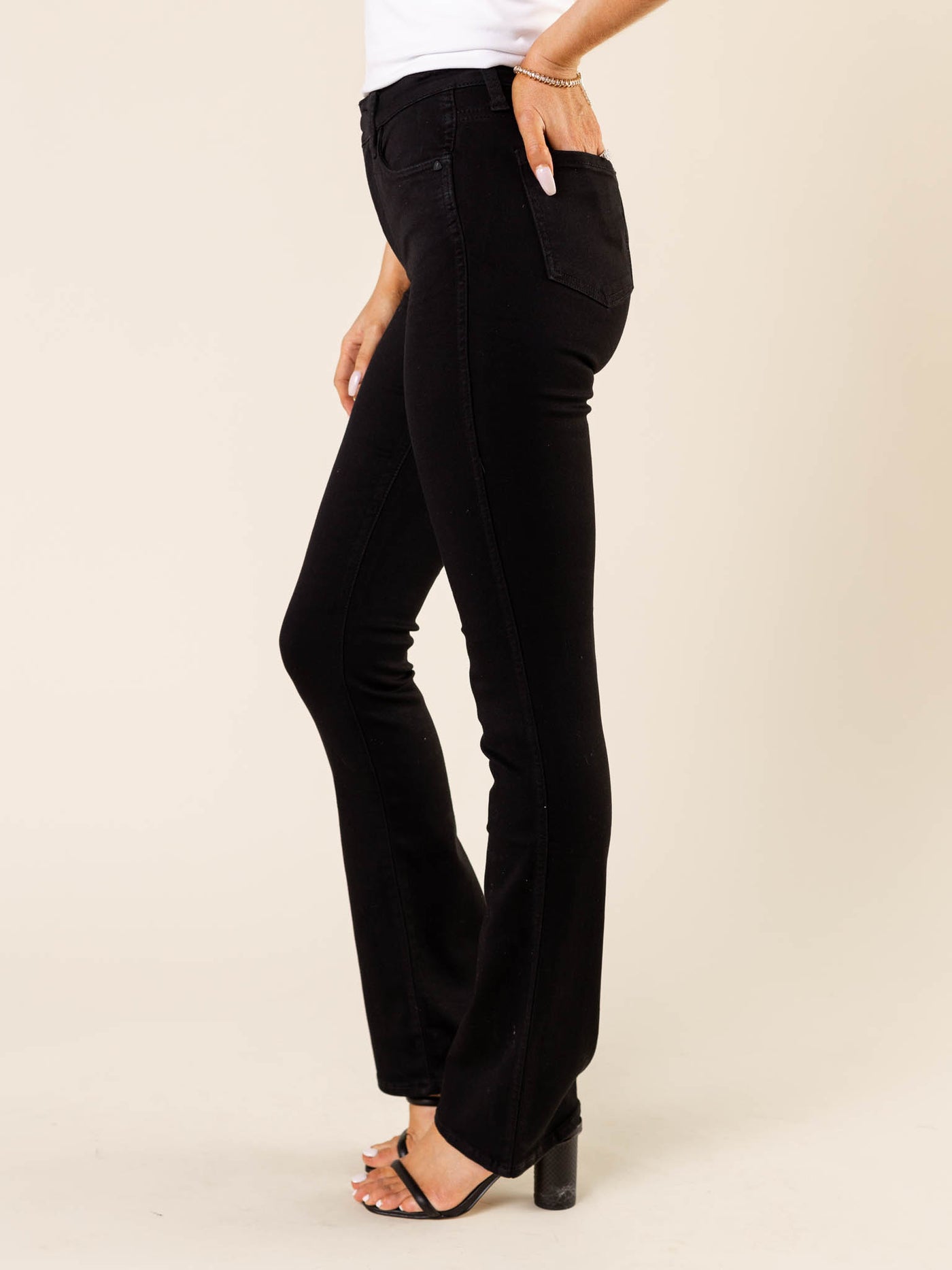 super soft black stretchy denim