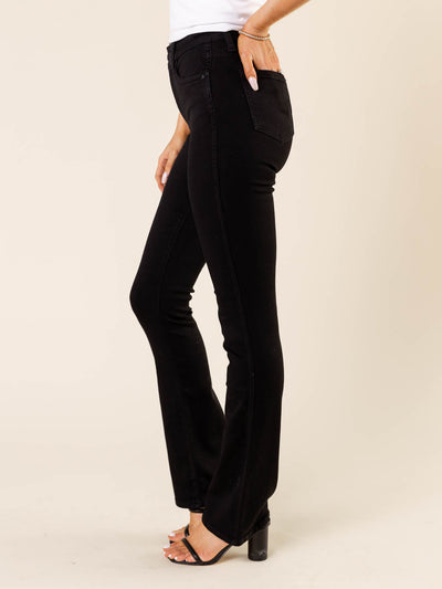 super soft black stretchy denim