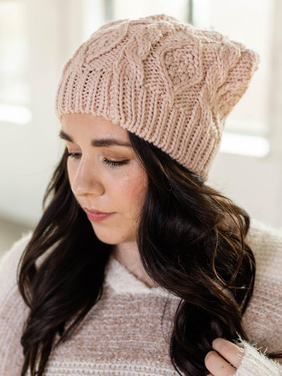 cream hat