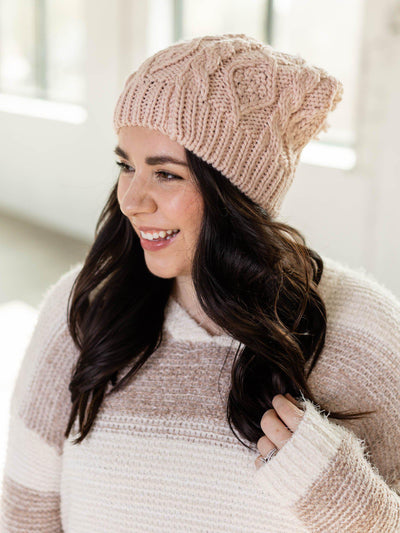 ivory beanie