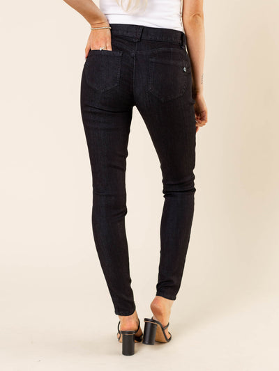 black indigo skinny jean