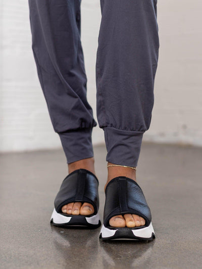 colorblock sorel slip on sandal