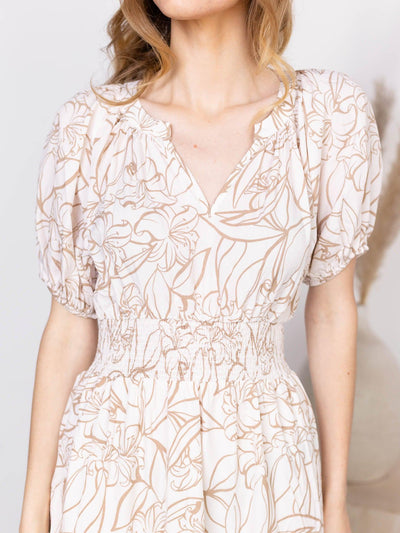short sleeve tiered dress