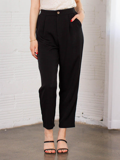 relaxed black pant