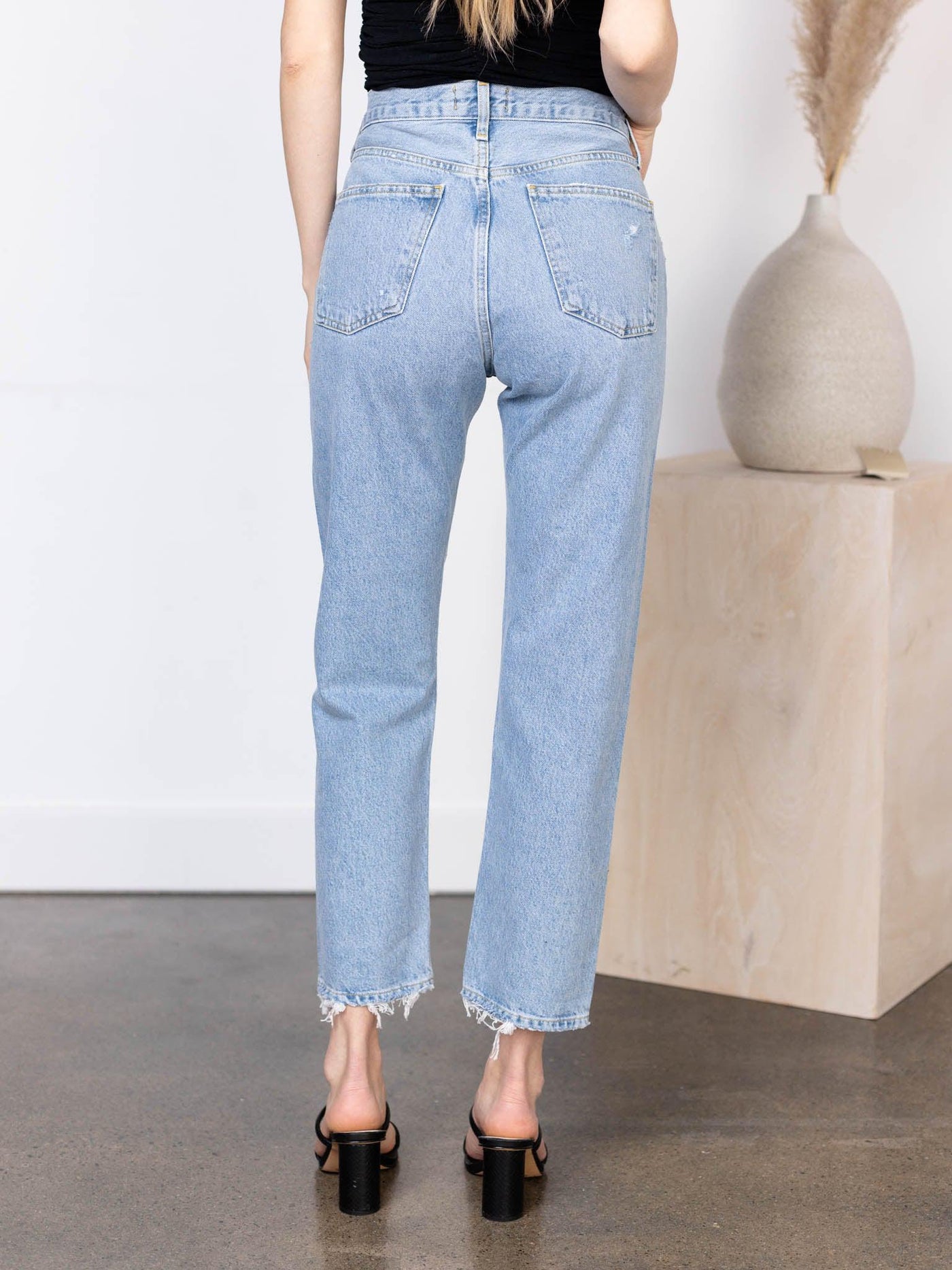 light cropped denim