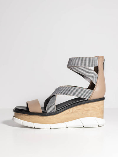 strappy wedge