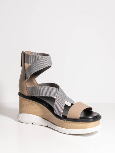 colorblock strappy sandal