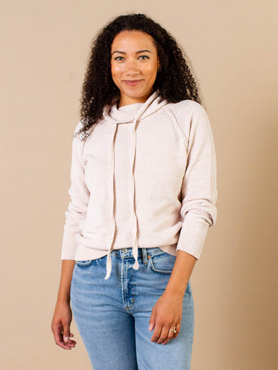 cowl neck soft sweater
