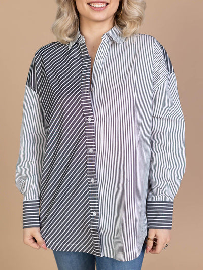 steve madden stripe shirt