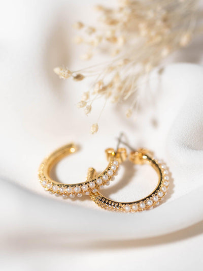 pearl textured earring
