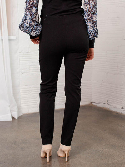 solid black pant