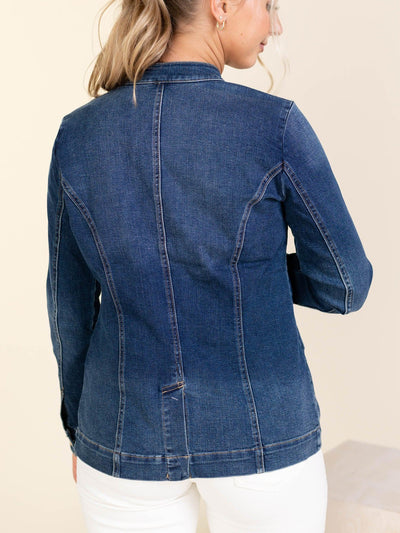 dark denim jacket
