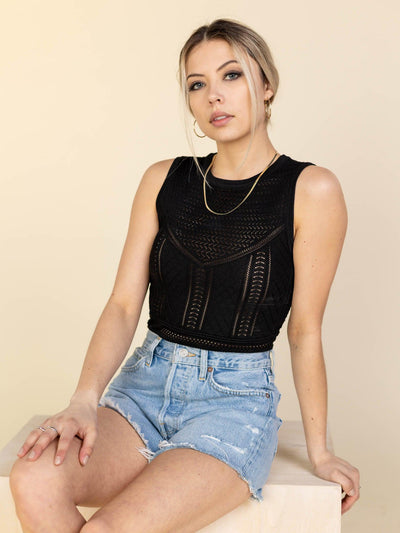 black tank top