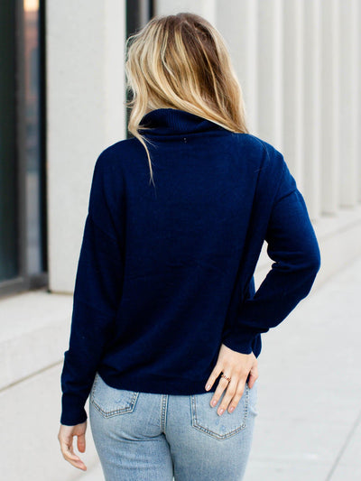 colored high neck sweater