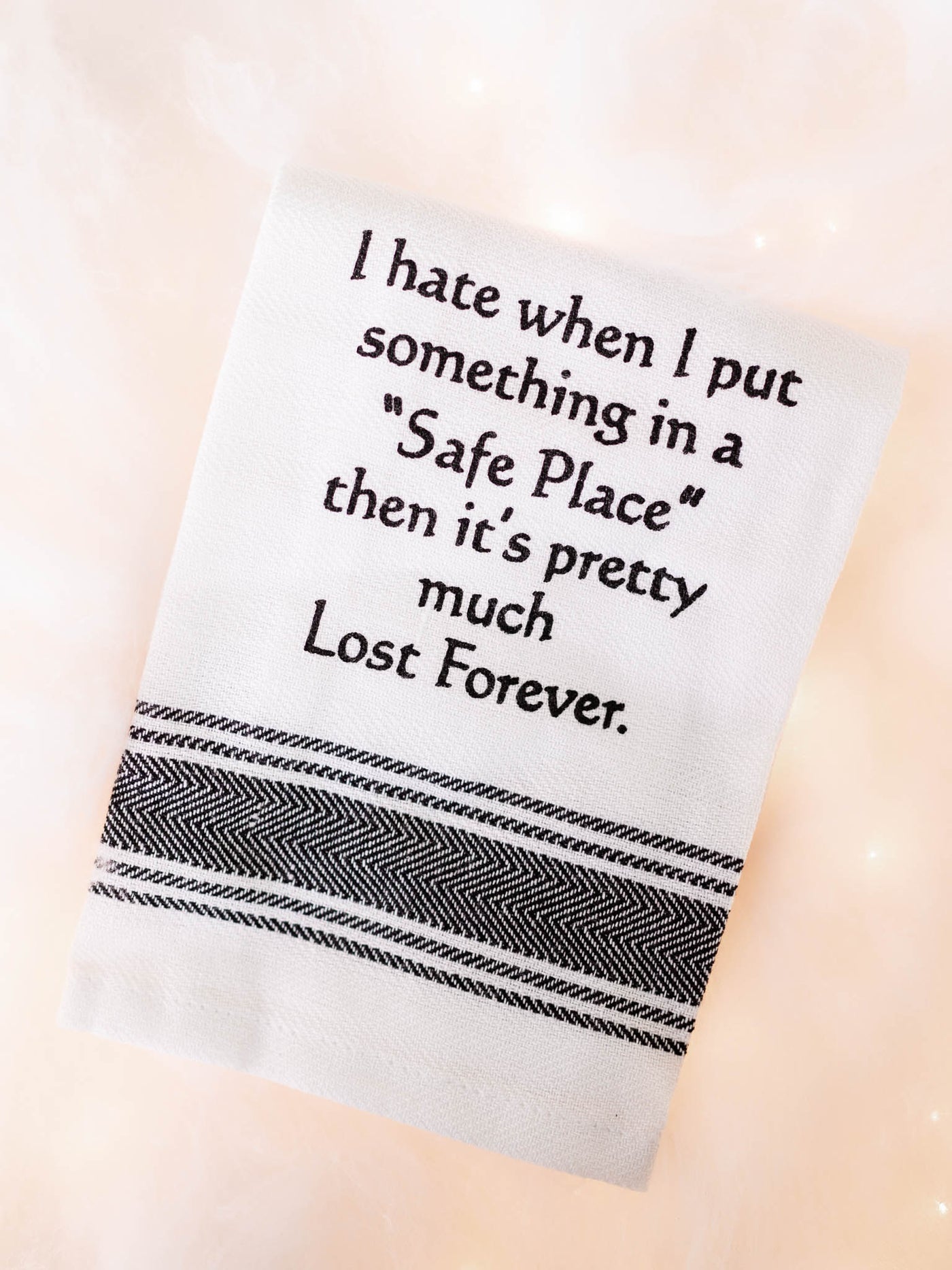 SAfe place dish towel
