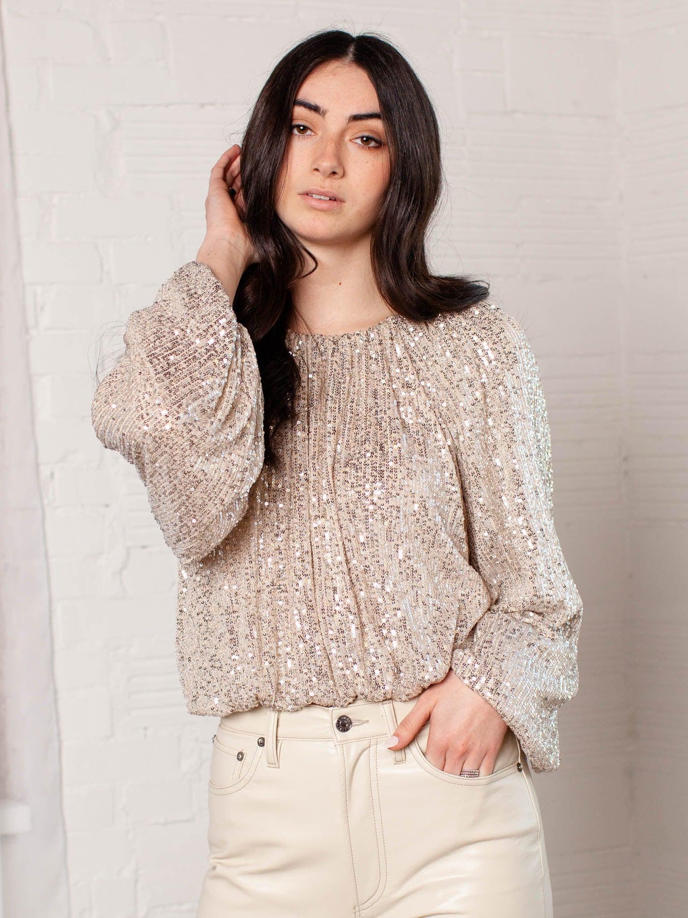 sequin top