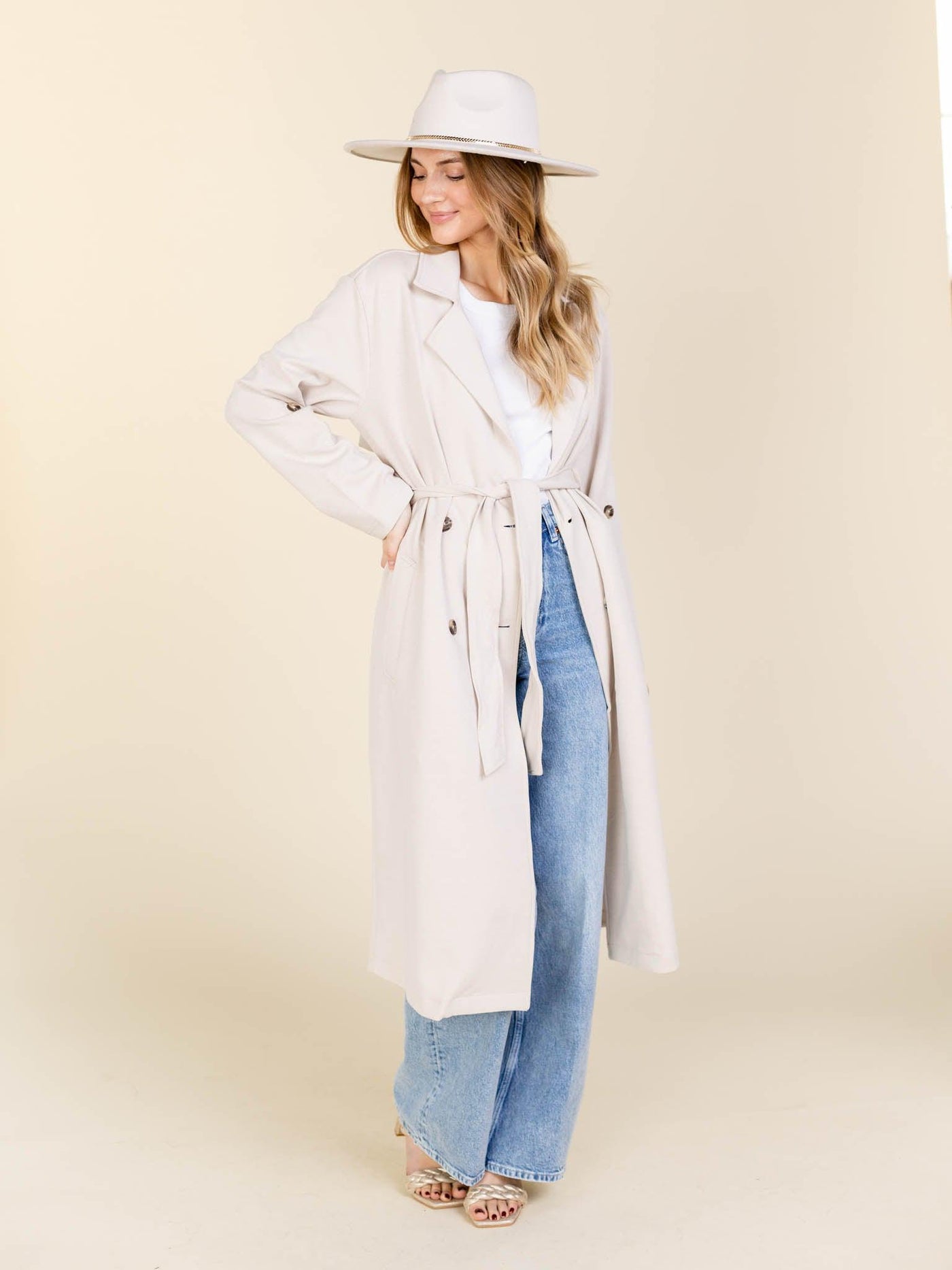 belted trench coat