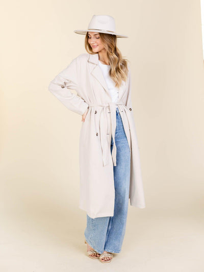 belted trench coat