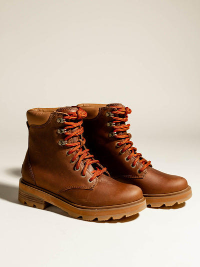 colored lace hiker boot
