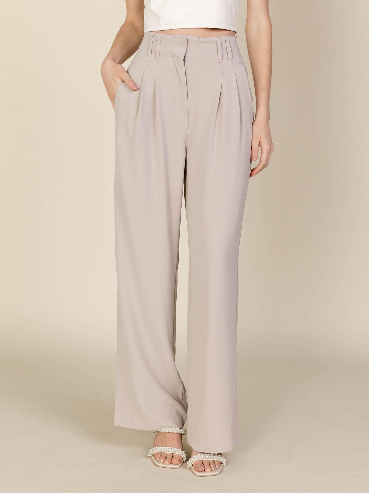 taupe dress pants