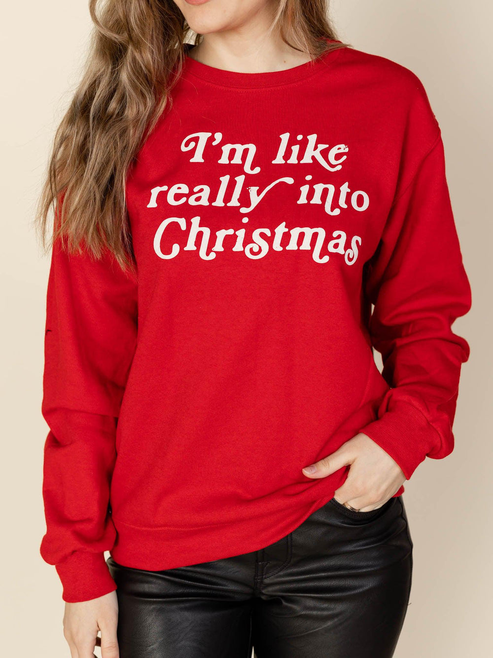 christmas graphic sweatshirt