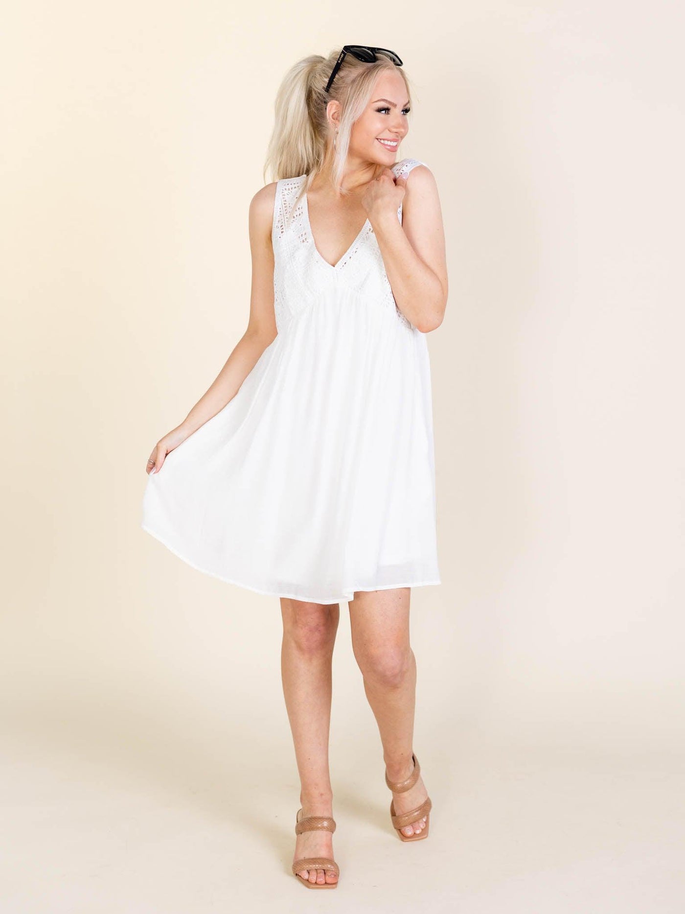lace crochet dress
