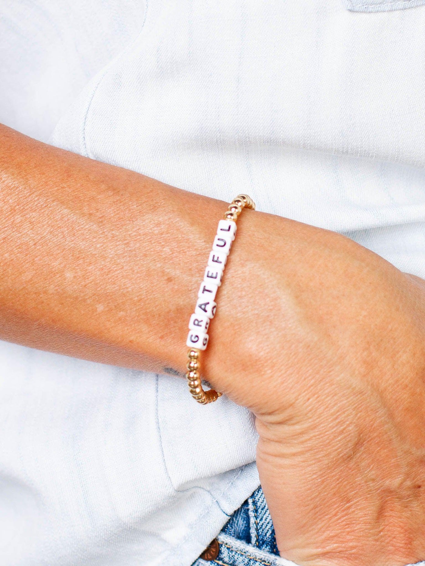 gold grateful bracelet