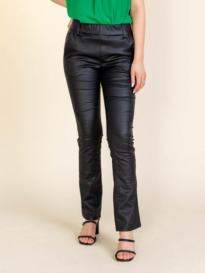 faux leather pants