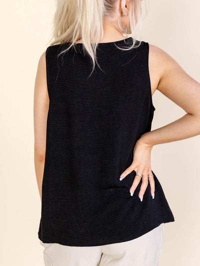 solid black tank