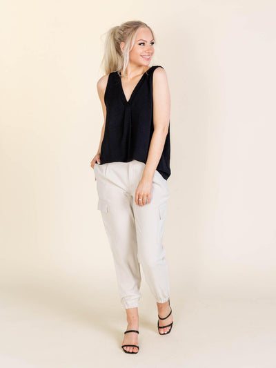 relaxed woven tank