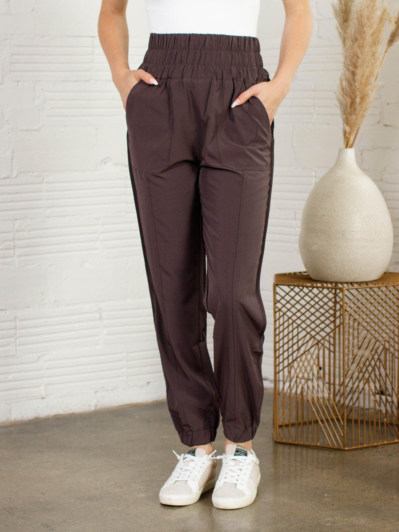charcoal high rise jogger